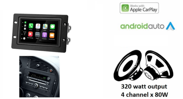 Wireless Apple Carplay &amp; Android auto navigatie geschikt voor SAAB 9-5 2005&ndash;2011 Audiovolt XPA-675BT