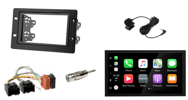 DAB+ Wireless Apple Carplay &amp; Android auto navigatie geschikt voor SAAB 9-5 2005&ndash;2011 Audiovolt XPA-675DBT