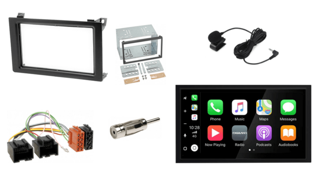 DAB+ Wireless Apple Carplay &amp; Android auto navigatie voor SAAB 9-3 2007&ndash;2011 Audiovolt XPA-675DBT