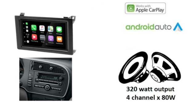 DAB+ Wireless Apple Carplay &amp; Android auto navigatie voor SAAB 9-3 2007&ndash;2011 Audiovolt XPA-675DBT