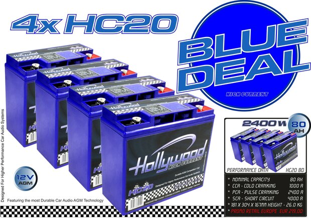 HC 20BD - HIGH CURRENT AGM - 2400 Watt