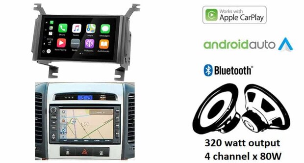 Wireless Apple Carplay &amp; Android auto navigatie voor Hyundai Santa Fe 2006-2010 (met OEM navigatie) Audiovolt XPA-675BT