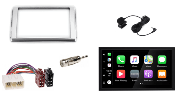 DAB+ Wireless Apple Carplay &amp; Android auto navigatie voor Hyundai Santa Fe 2006-2012 4x80W Audiovolt XPA-675DBT