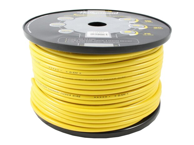 CCA PCY 8 - 5m CCA Power Cable - 9,6mm&sup2; Yellow