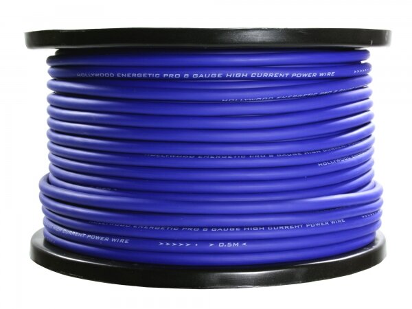PRO PCBL 8 - 75m Roll PRO Power Cable - 9,6mm&sup2; Blue