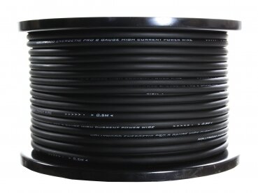 PRO PCBK 8 - 75m Roll PRO Power Cable - 9,6mm&sup2; Black