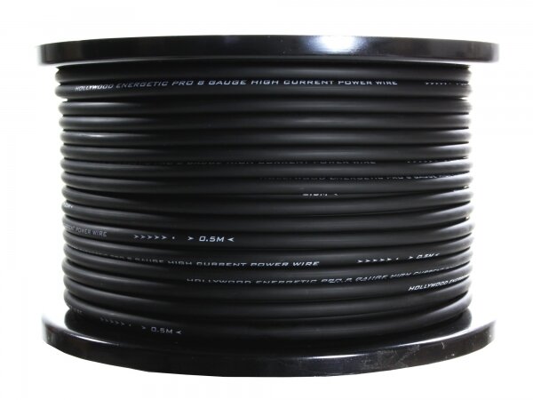 PRO PCBK 8 - 5m PRO Power Cable - 9,6mm&sup2; Black
