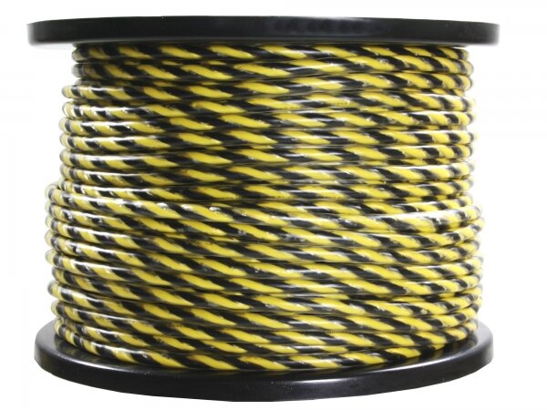 PRO SX 16 - 90m Roll PROX Speaker Cable - 2x1,5mm&sup2; - black/yellow twisted