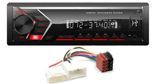 1-din autoradio Renault Sandero 2007-2011 carkit muziek streaming