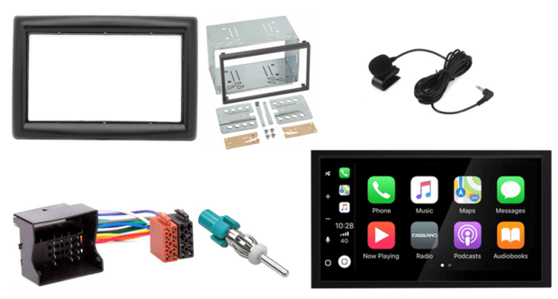 DAB+ Wireless Apple Carplay &amp; Android auto navigatie geschikt voor RENAULT Megane 2002&ndash;2009 Audiovolt XPA-675DBT
