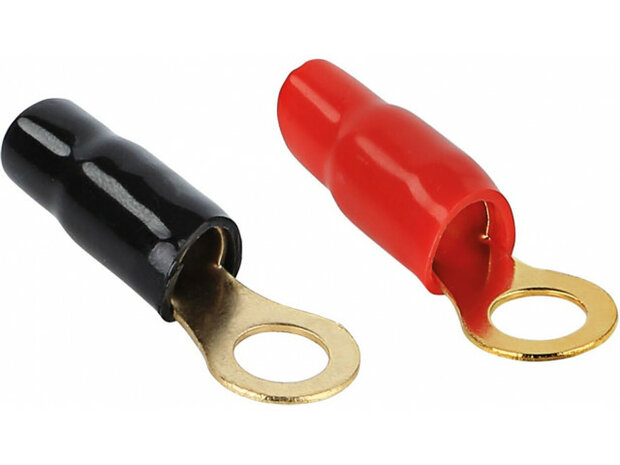 Ring kabelschoen 20 mm&sup2; &gt; 10 mm 1 x rood  1 x zwart
