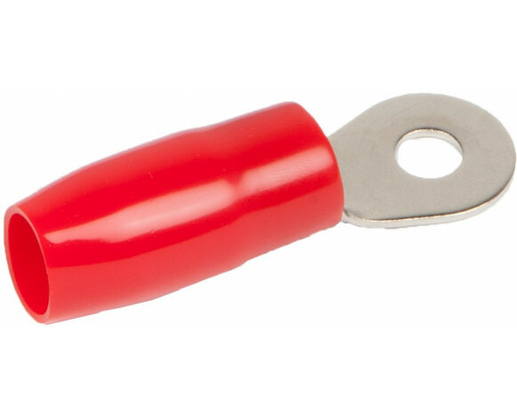 AUDIO SYSTEM 8mm Ring kabelschoen: 35mm&sup2;, rood