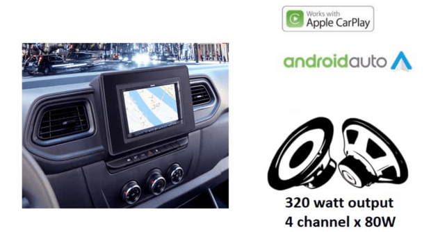 Wireless Apple Carplay &amp; Android auto navigatie geschikt voor NISSAN NV400 OPEL MOVANO RENAULT MASTER 2019-2023 Audiovolt XPA-675BT