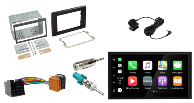 Wireless Apple Carplay &amp; Android auto navigatie geschikt voor NISSAN NV400 OPEL MOVANO RENAULT MASTER 2019-2023 Audiovolt XPA-675BT