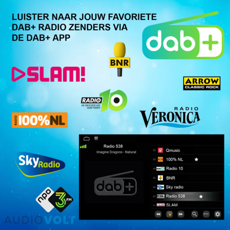 DAB+ autoradio navigatie voor Renault Master 2019+ Apple Carplay en Android | DSP sound | Qled 9-inch ARG-1000DAB