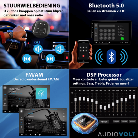 DAB+ autoradio navigatie voor Renault Master 2019+ Apple Carplay en Android | DSP sound | Qled 9-inch ARG-1000DAB
