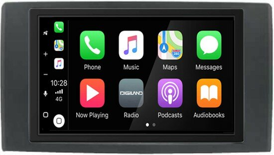 DAB+ Wireless Apple Carplay &amp; Android auto voor Iveco Daily 2004-2016 autoradio &ndash; navigatie 4x80W Audiovolt XPA-675DBT
