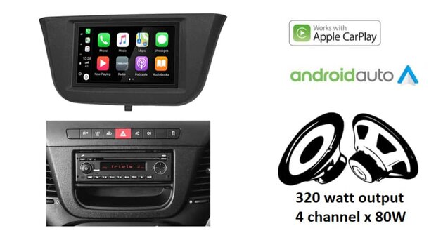 Wireless Apple Carplay &amp; Android auto navigatie voor Iveco Daily 2014+ autoradio 4x80W Audiovolt XPA-675BT
