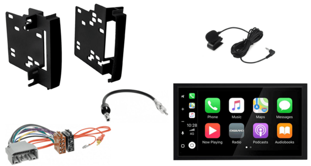 geschikt voor DODGE Avenger, Caliber, Challenger, Ram wireless Apple Carplay &amp; Android auto navigatieAudiovolt XPA-675BT