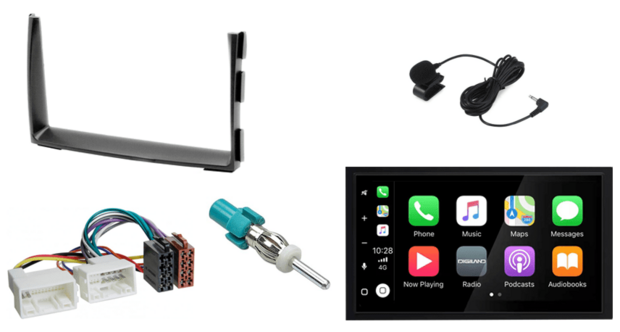 DAB+ Wireless Apple Carplay &amp; Android auto navigatie geschikt voor Kia CEED 2010-2012 Audiovolt XPA-675DBT