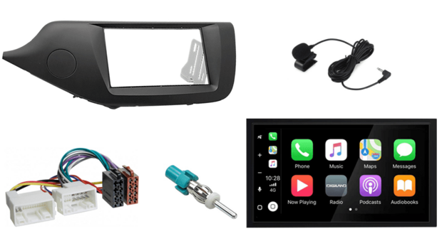 KIA CEE&rsquo;D 2012+ Apple Carplay &amp; Android auto autoradio &ndash; navigatie 4x80W Audiovolt XPA-675BT
