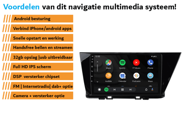 Kia Niro 2016-2018 navigatie draadloos car link | Android 11 | 9&rdquo; scherm | DAB+ | WIFI autoradio