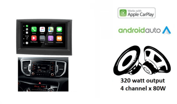 Wireless Apple Carplay &amp; Android auto navigatie geschikt voor Kia Sportage (QL) 2015+ 2016+ Audiovolt XPA-675BT