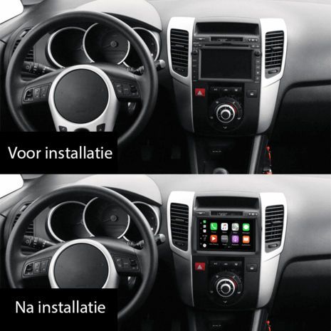 DAB+ Wireless Apple Carplay &amp; Android auto navigatie voor Kia Venga 2010-2020 Audiovolt XPA-675DBT