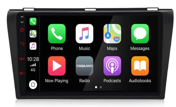 DAB+ autoradio navigatie voor Mazda 3 (2004&ndash;2009) | Apple Carplay en Android | DSP sound | Qled 9-inch ARG-900DAB