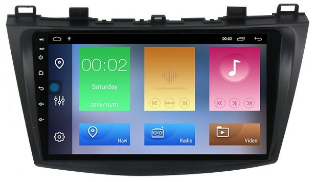 Mazda 3 2010-2012 Carplay en Android navigatie 9&rdquo; | DAB+