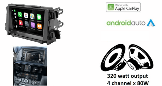 DAB+ Wireless Apple Carplay &amp; Android auto navigatie voor MAZDA (6), Mazda CX-5 Audiovolt XPA-675DBT