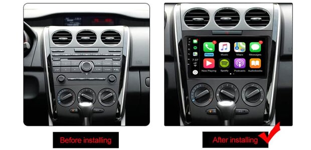 Mazda CX-7 2006-2012 octa core draadloos car link navigatie en Android autoradio 9&rdquo; | DAB+