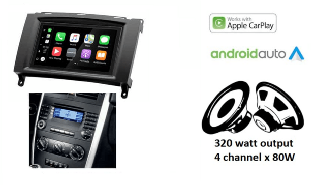 DAB+ Wireless Apple Carplay &amp; Android auto voor Mercedes Vito Sprinter Viano A en B klasse autoradio &ndash; navigatie 4x80W