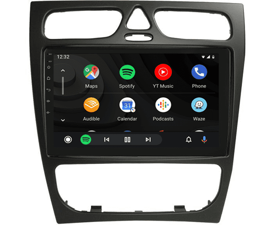 Mercedes C klasse, G klasse, Vito, Viano navigatie draadloos Car link en Android | DDR4 octa core | DAB+ autoradio | Full HD 9&rdquo; scherm