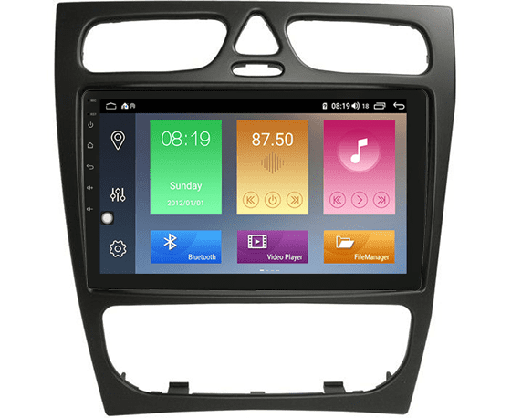 Mercedes C klasse, G klasse, Vito, Viano navigatie draadloos Car link en Android | DDR4 octa core | DAB+ autoradio | Full HD 9&rdquo; scherm