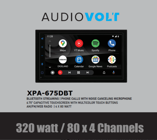 Wireless Apple Carplay &amp; Android auto navigatie voor Nissan NV400, Opel Movano, Renault Master 2010+ Audiovolt XPA-675DBT