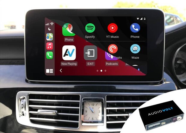 Mercedes E klasse W212 C207 A207 Draadloos Carplay en Android auto adapter 2013 &ndash; 2015 NTG 4.5 | 4.7 | 5.0 en hoger