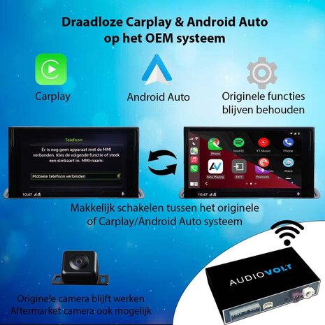 Mercedes ML GL klasse Draadloos Carplay en Android auto adapter 2013 &ndash; 2015 NTG 4.5 en 4.7