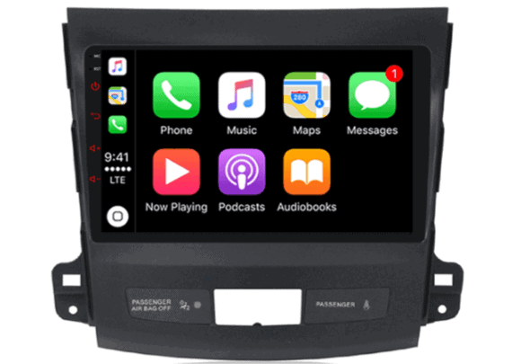 DAB+ autoradio navigatie voor Mitsubishi Outlander XL 2006&ndash;2012 | Apple Carplay en Android | DSP sound | Qled 9-inch ARG-900DAB
