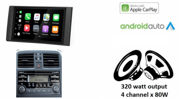 Wireless Apple Carplay &amp; Android auto navigatie geschikt voor Nissan Micra, Note, Almera, Juke Apple XPA-675BT