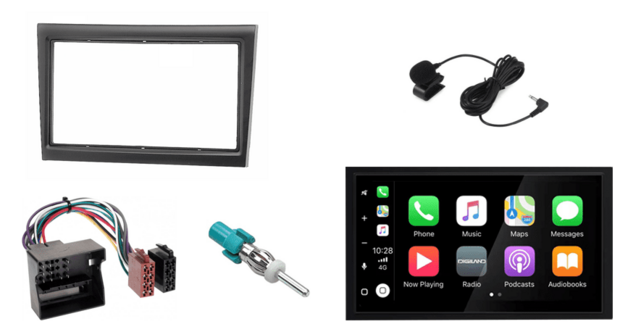 DAB+ Wireless Apple Carplay &amp; Android auto navigatie voor Porsche 911, Boxter, Cayman Audiovolt XPA-675DBT
