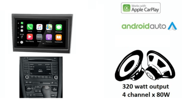 Wireless Apple Carplay &amp; Android auto navigatie geschikt voor Porsche 911, Boxter, Cayman Audiovolt XPA-675BT
