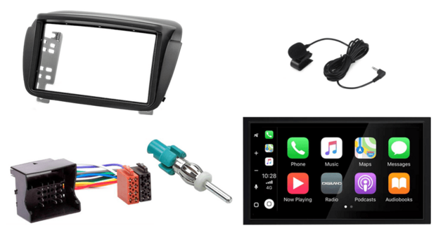 DAB+ Wireless Apple Carplay &amp; Android auto navigatie voor FIAT Doblo (263) / OPEL Combo Tour (D) Audiovolt XPA-675DBT