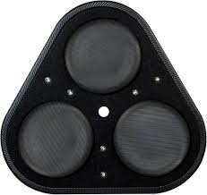 BLACKAIRP8-V6: Black Air Wheel Well Triple 8 Inch Passive Radiator Subwoofer Enclosure