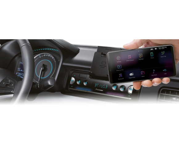 Pioneer SPH-10BT 1 DIN radio met Bluetooth, USB en Spotify