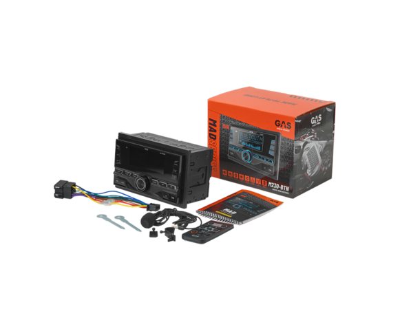 GAS MAD M230BTN 2-DIN, BT, USB, AUX, DSP