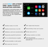 DAB+ Wireless Apple Carplay & Android auto navigatie voor Citroën C-Crosser en C4 Aircross – Audiovolt XPA-675DBT