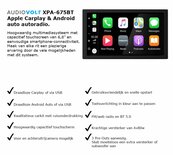 Wireless Apple Carplay & Android auto navigatie geschikt voor Citroën C-Crosser, Mitsubishi Outlander XL, Peugeot 4007 – Audiovolt XPA-675BT
