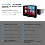 DAB+ navigatiesysteem voor Citroën C-Crosser, Peugeot 4007 en Mitsubishi Outlander | CarPlay en Android Auto | XPA-800RDAB