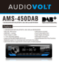 DAB / BT autoradio Ford Focus, Galaxy, C-max, mondeo (zilver ovaal) | 4×50 watt | multicolor | Audiovolt AMS-450DAB